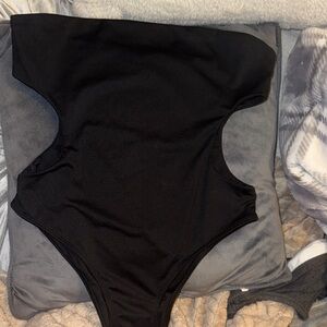 Black Cutout bodysuit